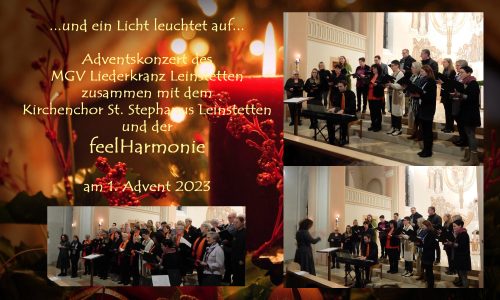 feelHarmonie „wartet auf das Ereignis“ zusammen mit MGV und Kirchenchor